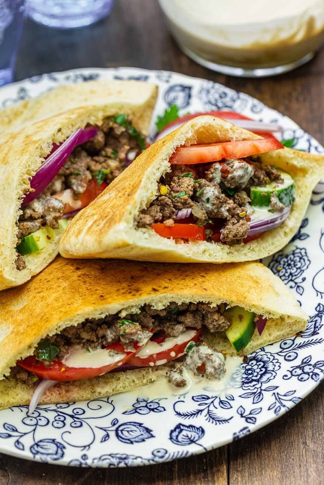 Kids Flat Bread Fun Sandwich.
