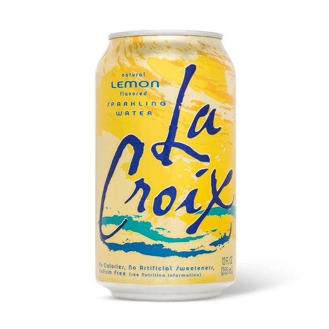 La Croix Sparkling Lemon.