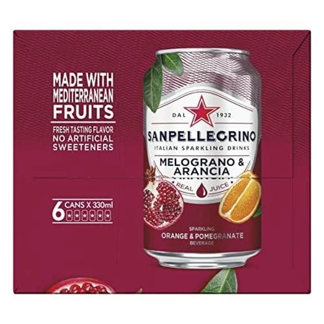 San Pellegrino Pomegranate & Orange.