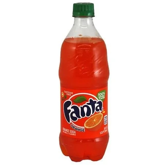Fanta Orange Bottle.