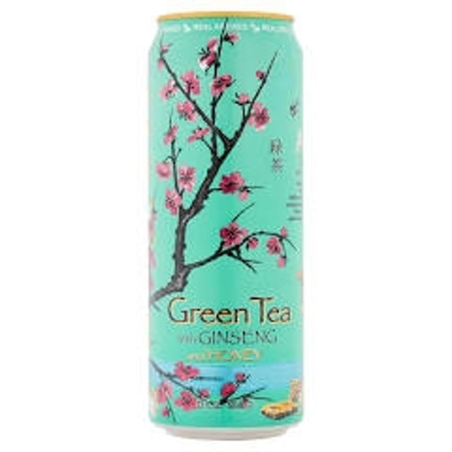 Arizona Green Tea Ginsen Honey can.