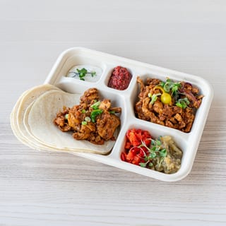 Nomad Chicken Breakfast Open Face Wrap